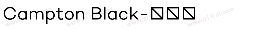 Campton Black字体转换